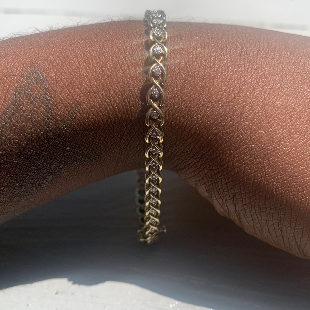 10k Gold Diamond Tennis Bracelet